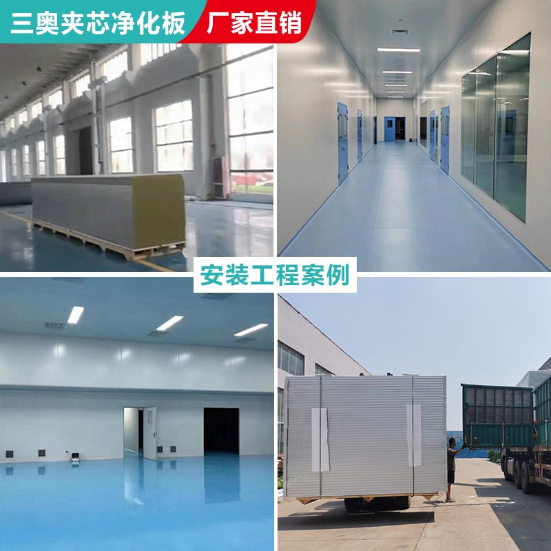 机制不老泡真金板5公分厚净化板无尘车间洁净板彩钢夹芯板