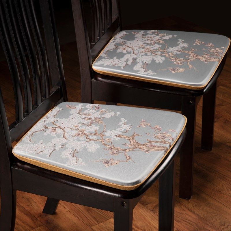 马蹄形座垫餐椅垫新实木椅子屁垫高档仿真丝坐垫防滑尺寸定制,居家布艺,椅垫,淘宝优惠券,粉丝福利购,淘宝优惠卷