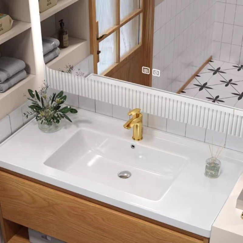 色浴室柜现代智能洗手台陶瓷一体盆洗面盆定制,家装主材,浴室柜组合,淘宝优惠券,粉丝福利购,淘宝优惠卷