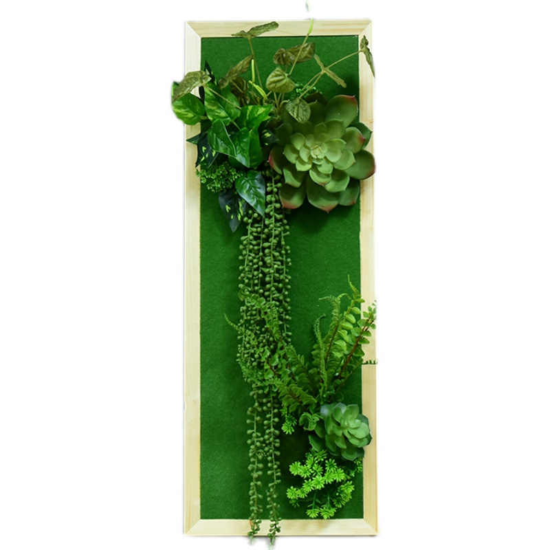 仿真多肉植物壁挂绿植鹿头墙饰背景墙工业风餐厅酒吧创意墙面装饰