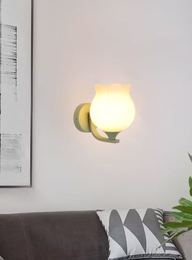 绿色朵卧室床头壁灯客厅背景墙灯现代ld楼梯走廊过道灯