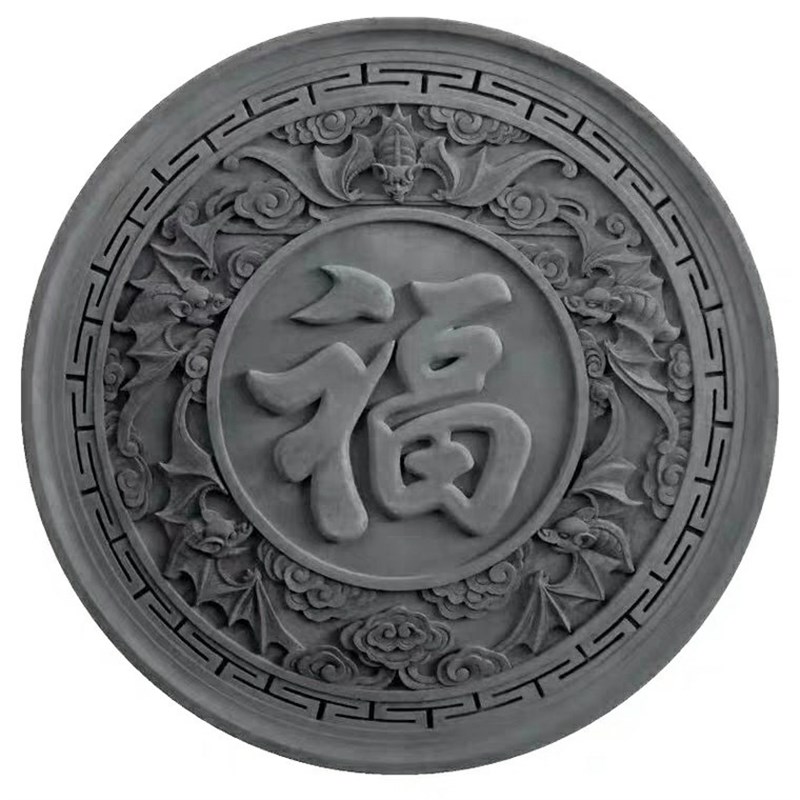 仿古砖雕角花线条砖雕中式影壁墙砖雕照壁围墙背景墙装饰挂件浮雕