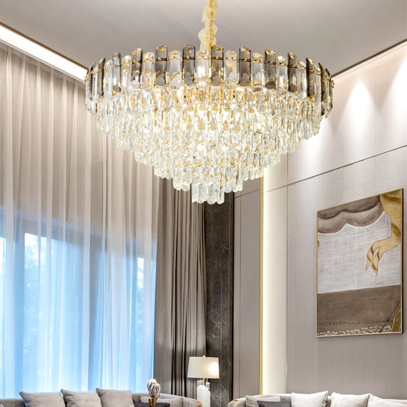 客厅水晶吊灯后现代主厅灯轻奢卧室床头壁灯高端餐厅酒店奢华灯饰
