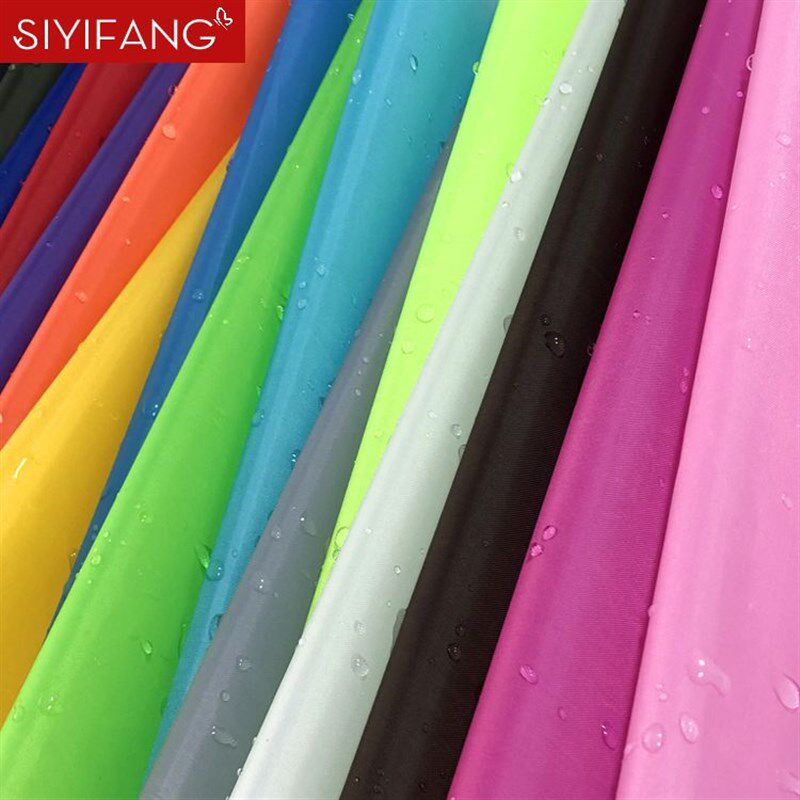 中国风轻薄纯色防雨防水布料风A筝浴帘雨伞理发围裙布遮灰防尘布