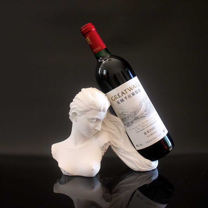 创意美女雕像红酒架现代简约欧式客厅白色人物艺术品家居装饰摆件,家居饰品,装饰摆件,淘宝优惠券,粉丝福利购,淘宝优惠卷
