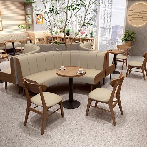 餐厅卡座沙靠墙奶茶甜品饭店餐饮茶楼商用桌椅子组合接待座椅定制
