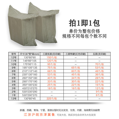 号快递箱 电商打包箱子 物流盒子 淘宝盒子小包
