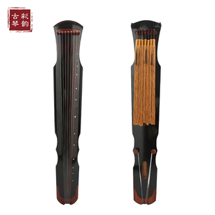 彩韵古琴伏羲式初学者百年老杉木纯手工琴生漆演奏级蕉叶仲尼凤势