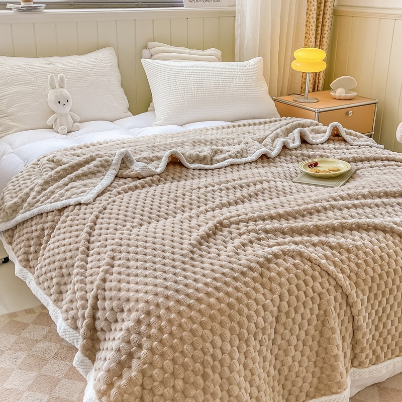 床单单件冬季加绒毛毯金龟绒面盖毯办公室午睡沙发毯子绒毯