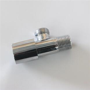 埃美柯黄铜直角加厚分圆水冷热水关外丝角