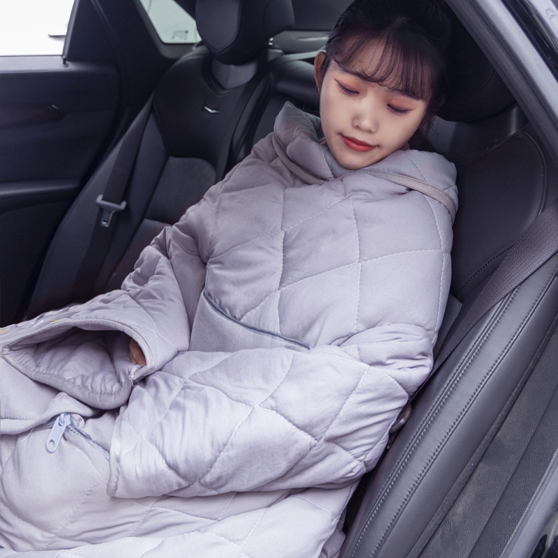 可穿加厚抱枕被子两用沙发客厅女生睡觉办公室枕头毯子二合一汽车
