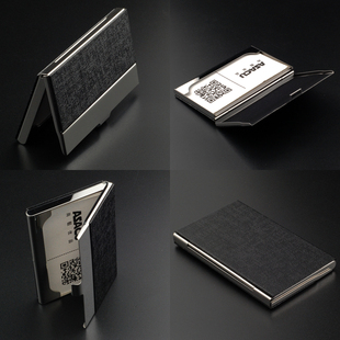 名片夹男商务金属创意定制刻字女士名片盒名片夹便捷式