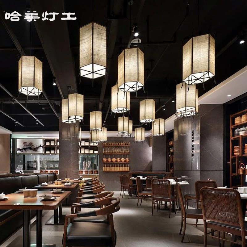 哈美灯工餐饮店火锅店吊灯六角宫灯孔明灯新古典布艺吊灯茶室,家装灯饰光源,客厅吊灯,淘宝优惠券,粉丝福利购,淘宝优惠卷