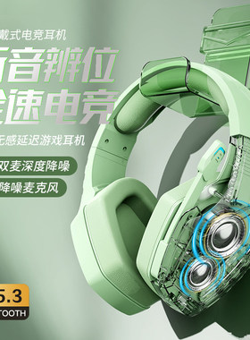 蓝牙耳机头戴式台式电脑笔记本无线耳麦手机游戏电竞专用带麦克风