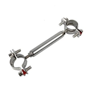 不锈钢管支架双层调节双头管夹喉箍管道固定支架卡箍双管卡固定器