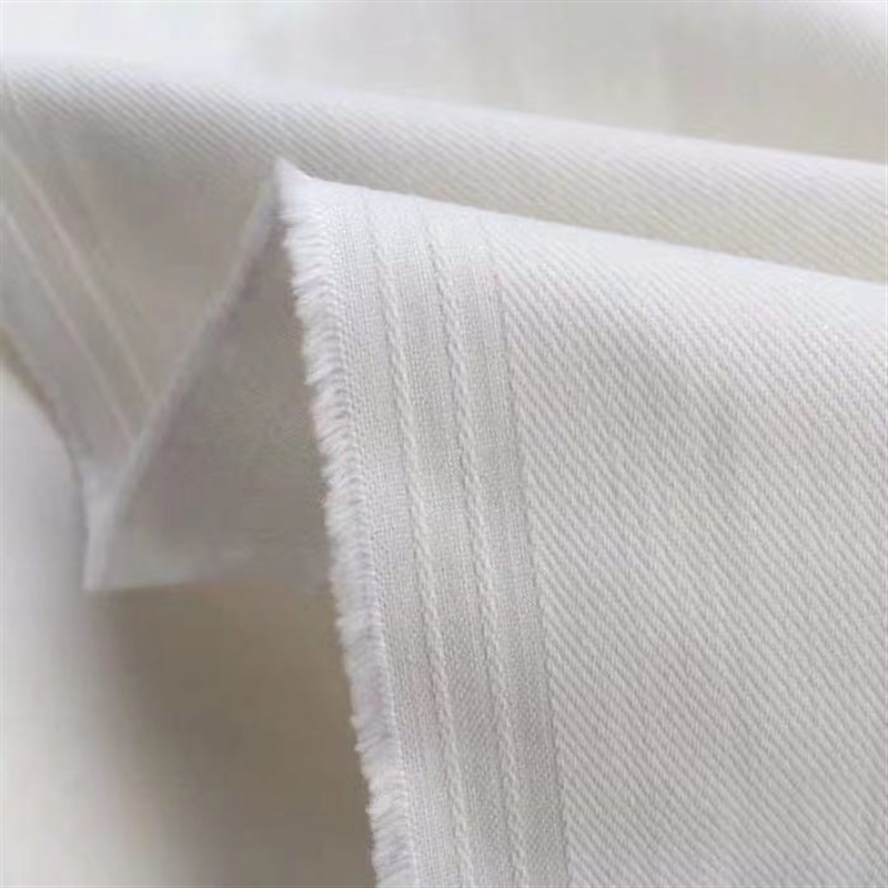 白色弹力牛仔布料纯棉加厚中厚裙子裤子裙手工DIY布料服