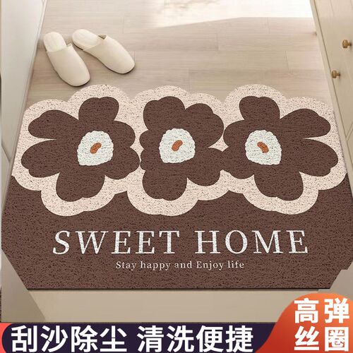 高级感入c户门地垫蹭土除尘耐脏外门口脚垫进门垫子地毯可裁剪丝