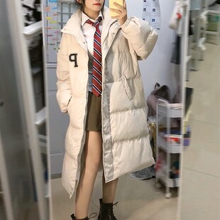 2023年新款 学生宽松显瘦保暖加厚棉袄外套 棉服女冬季 羽绒服中长款