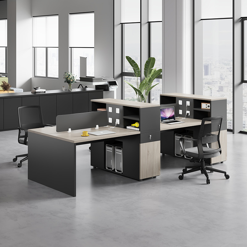 职员办公桌员工位办公室四人六人卡座公司办公室家俱工位桌椅组合