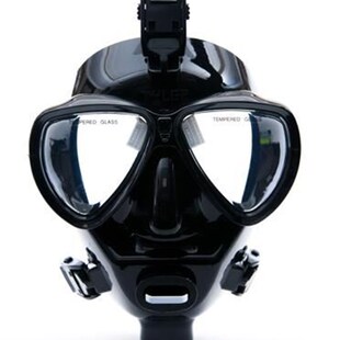 潜水全面罩 TYLER 专业全面镜 钢化玻璃防雾跬胶污水作业潜水面镜