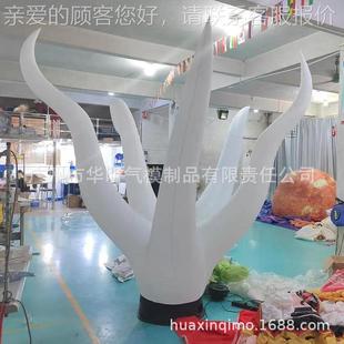 夜光充l气树杈灯光ed2712发光树模具型酒吧气会所派对道牛津布充