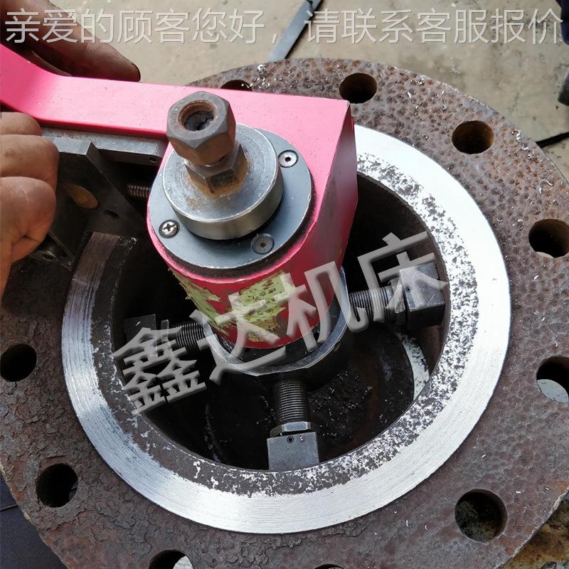 应摇式法兰车机F手法兰断面凸台密封槽重切手摇式法削盘车床供XDC
