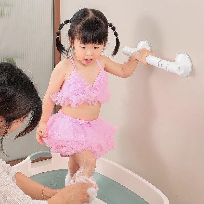 小孩浴室扶手栏杆厕所防滑安全拉手老年人家用马桶免打孔吸盘把手