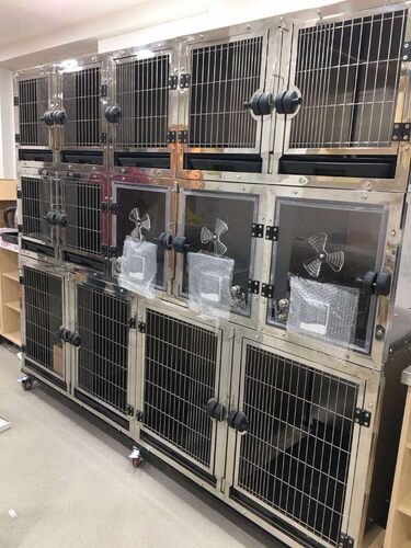 KISS KA-505不锈钢201组笼子母笼宠物展示笼寄养笼住院笼狗笼