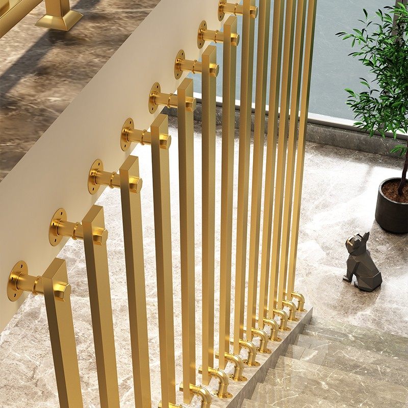 拆卸楼梯栏杆现代家用简约护栏扶手实木室内复式别墅铁艺围栏欧式