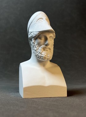 伯里克利将军古希腊人物雕像艺术石膏雕塑桌面书架酒柜装饰摆件