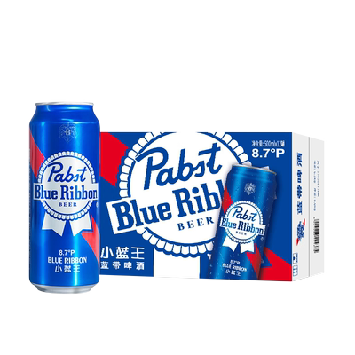 蓝带小蓝王500ml*12罐啤酒