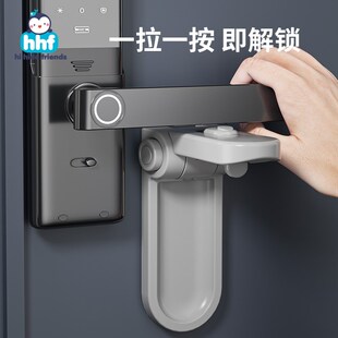 儿童防开门卡扣门宝宝宠物把手安全锁防止猫扒门神器防盗门反锁扣