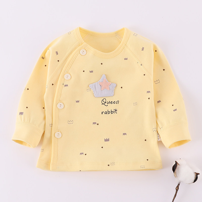 新生婴儿宝宝春秋纯棉偏襟长袖上衣打底衫内衣单件开衫线衣睡衣,童装/婴儿装/亲子装,保暖上装,淘宝优惠券,粉丝福利购,淘宝优惠卷