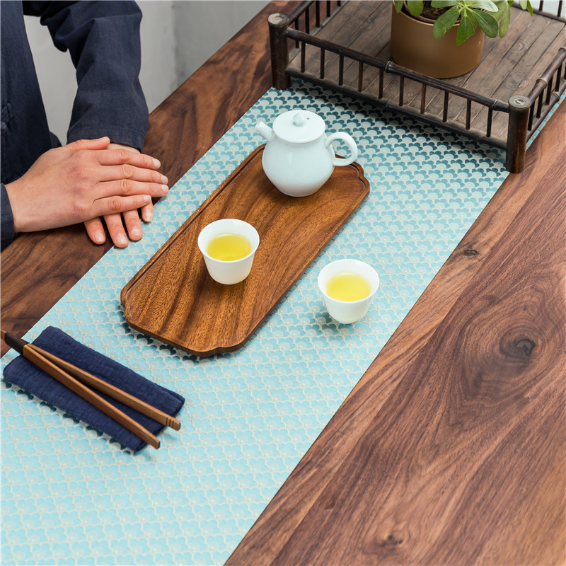 茶室茶台织锦提花桌旗干泡防水茶席电视柜盖巾餐桌垫禅意茶桌布艺