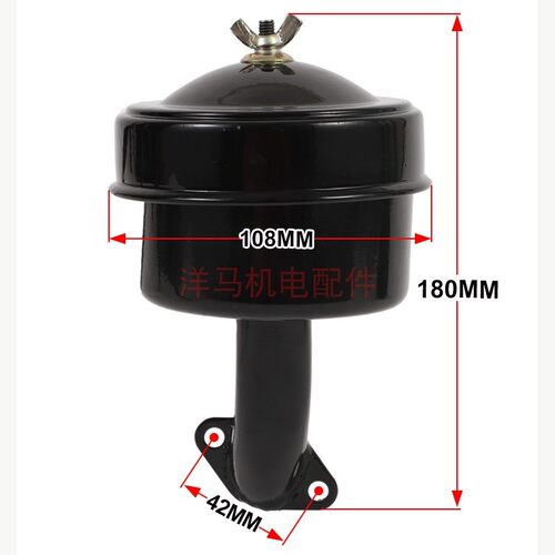 小型柴油机打药机水泵配件168F 170F汽改柴消音器排气管空滤器