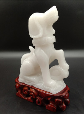 白玉十二生肖摆件鼠牛虎兔龙蛇马羊猴鸡狗猪客厅办公室装饰工艺品