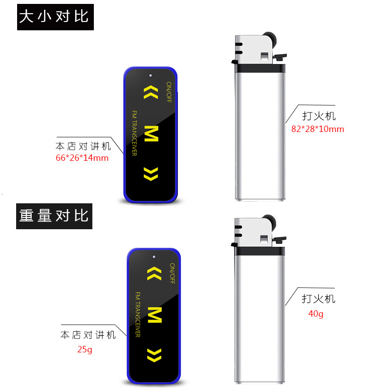 小型对讲机 轻薄 超mini对讲机  理发店餐厅酒店4S店美容院对讲器
