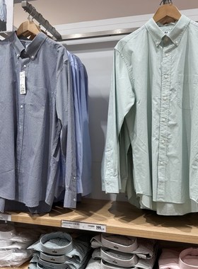 男女装优质长绒棉格子衬衫长袖衬衣R476014 476015 473281 476016