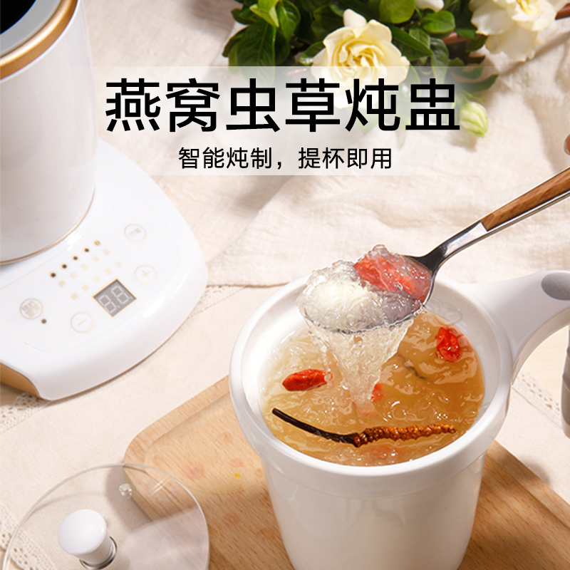燕窝炖盅虫草专用锅全自动智能一人煲汤炖煮杯陶瓷迷你小型养生壶