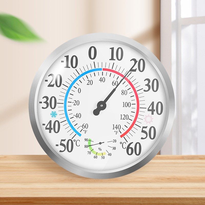 三印高精度大表盘家用室内壁挂温湿度计精准测温温湿双显机械感温
