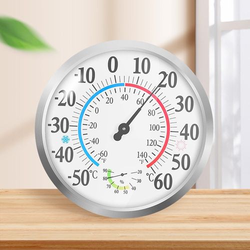 三印高精度大表盘家用室内壁挂温湿度计精准测温温湿双显机械感温