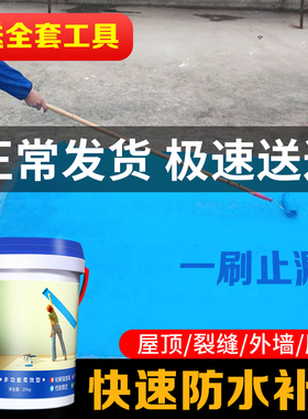 K11防水涂料卫生间屋顶厨房阳台室内材料内外墙蓝色补漏js防水胶