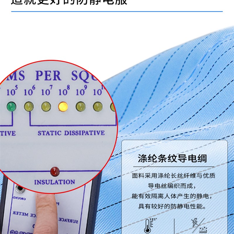 防静电连帽连体无尘服连脚四连体洁净服防尘静电防护衣全身连体服图片