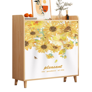 鞋柜橱柜子遮挡帘魔术贴免打孔厨房衣柜书柜挡杂物遮丑布帘子防尘