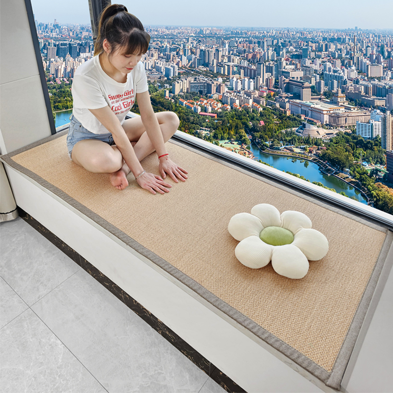 日式飘窗垫窗台垫夏季阳台民宿茶室凉席垫子竹编榻榻米地垫可定制