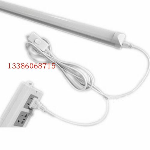 LED一体化灯管T8带插头开关线全套防水支架灯T5宿舍汽车美容店彩