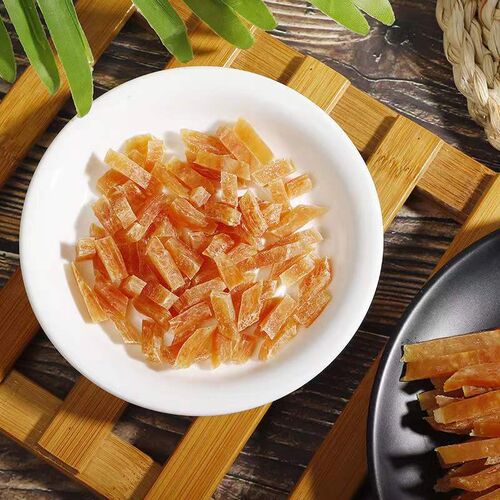鸡肉切丝狗狗奖励零食磨牙棒洁齿去口泰迪比熊金毛风干零食鸭肉