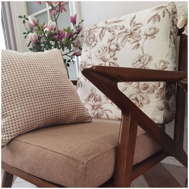 中式沙发套罩定制全包拉链美式乡村套罩123实木坐垫靠背定做2022
