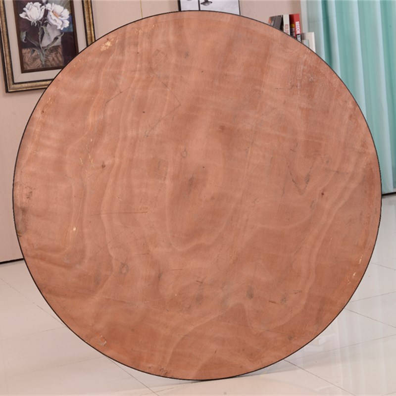 酒店饭店大圆桌PVC 折叠圆桌10 12 15人宴会圆餐桌家用圆桌面转盘