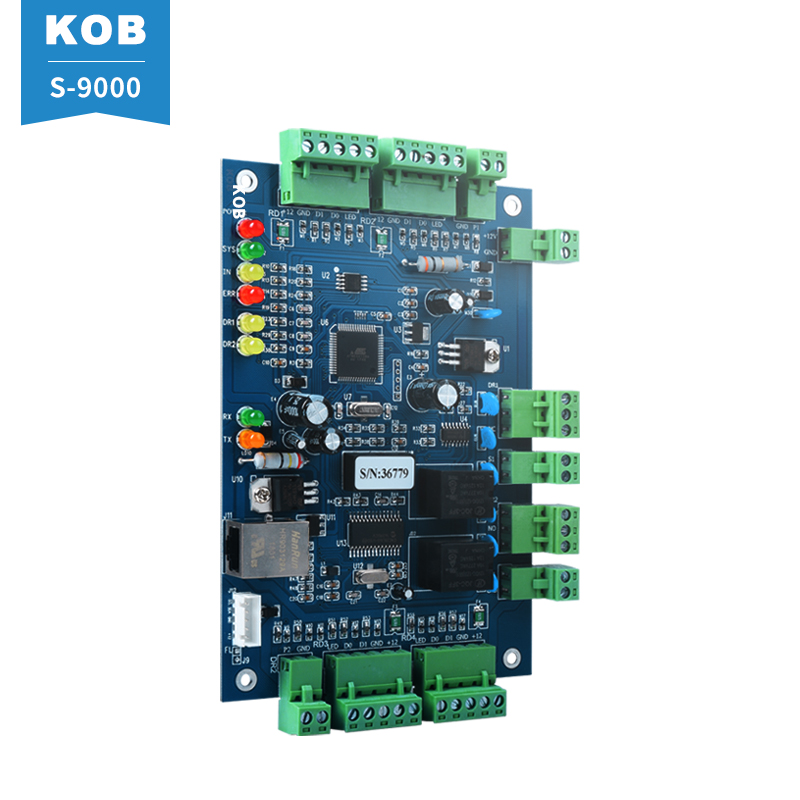 KOB单门 双门四门控制主板 门禁多门控制器 TCP/IP通讯多门控制板